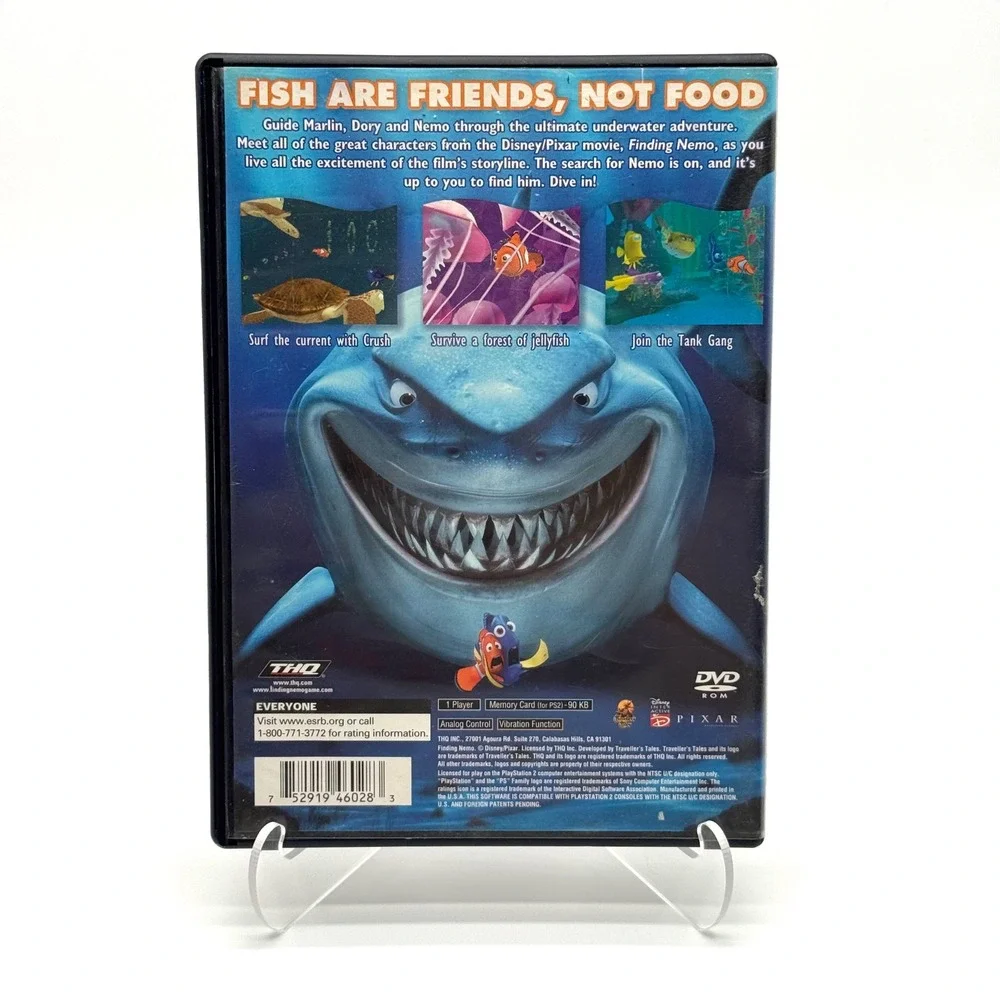 Finding Nemo PS2 Game Black Label CIB Complete Manual 2003